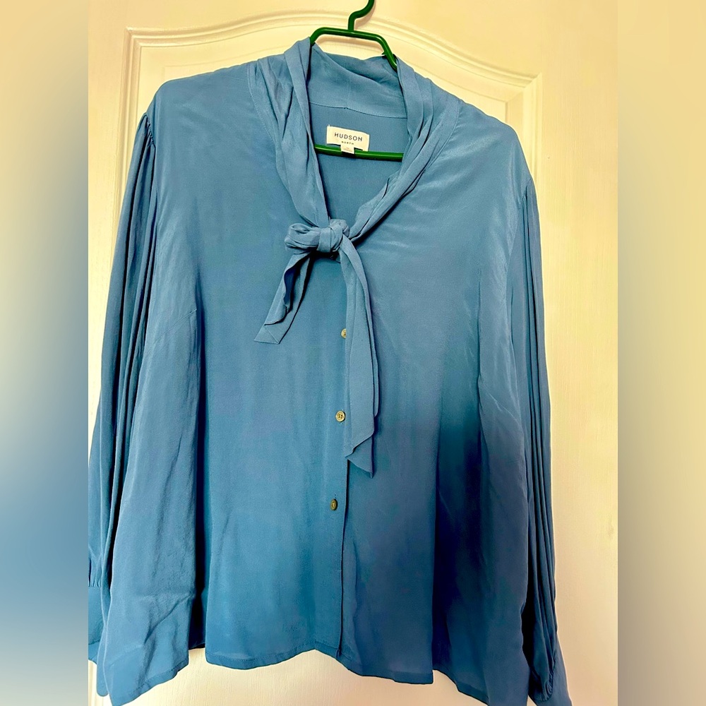 Hudson North Women's Blue Blouse Sz 1X